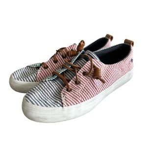 Sperry seersucker deck shoes